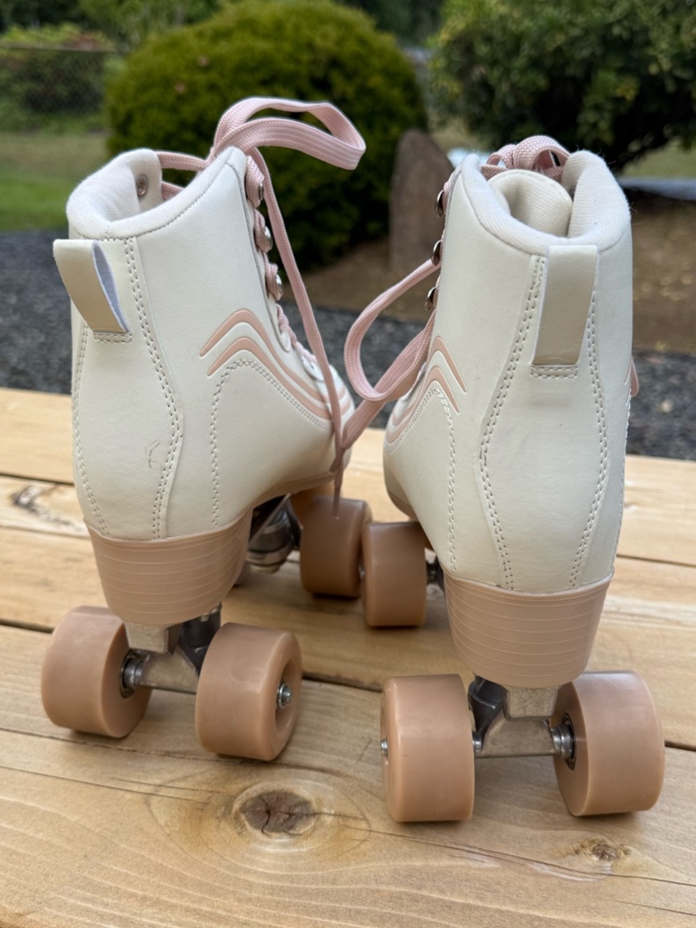 Altar'd State White & Blush High-Top Roller Skate - Picture 3 of 6